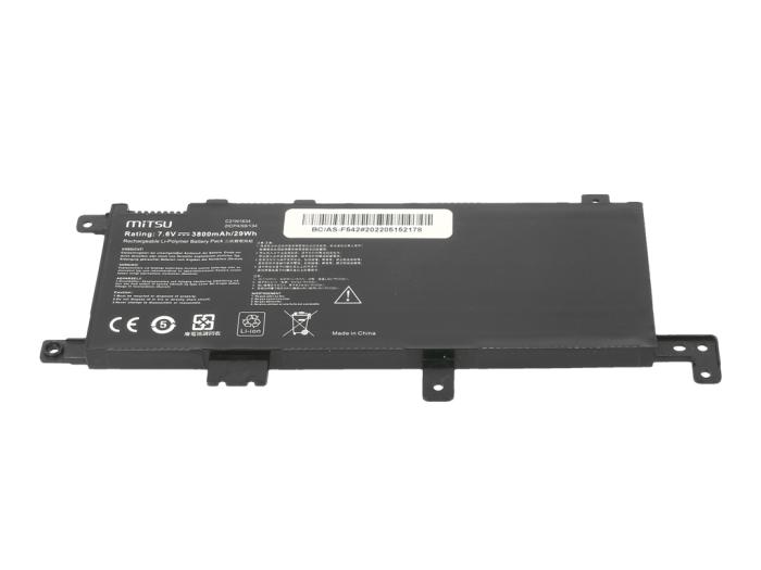 Mitsu bateria Asus F542 7.4V/7.6V, 3800mAh (29Wh) 2 ogniwa [BC/AS-F542]