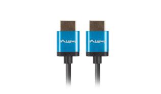 Lanberg Kabel HDMI M / HDMI M v2.0 4K Slim (1.0 m) [CA-HDMI-22CU-0010-BK]