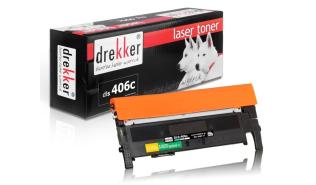 DLS-406C - cyan, toner Drekker, 1000 stron (zamiennik MLT-C406S, ST984A) (Samsung CLP-360, CLP-365, CLX-3300, CLX-3305, SL-C460FW, SL-C460W, SL-C410W, CLX-3305W)