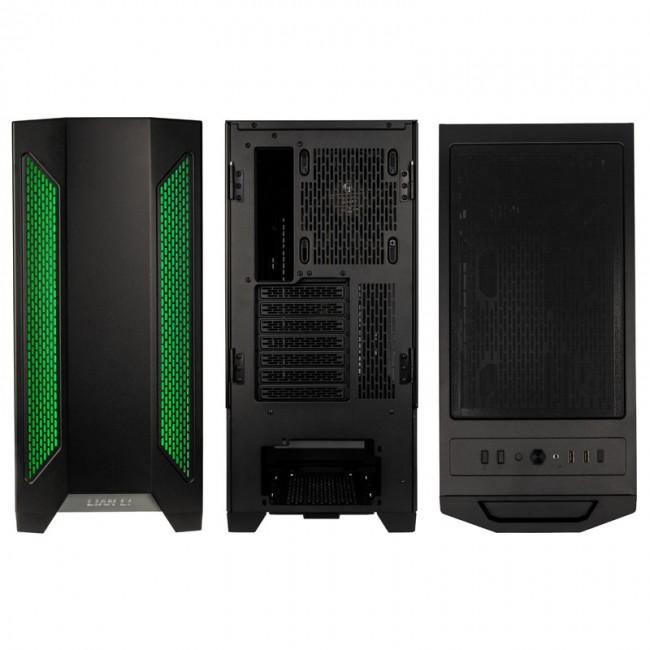 Lian Li LANCOOL II Black (szkło hartowane) (2xUSB 3.2 Gen1, 1xUSB-C 3.2 Gen1) (6x2.5, 3x3.5/2.5)