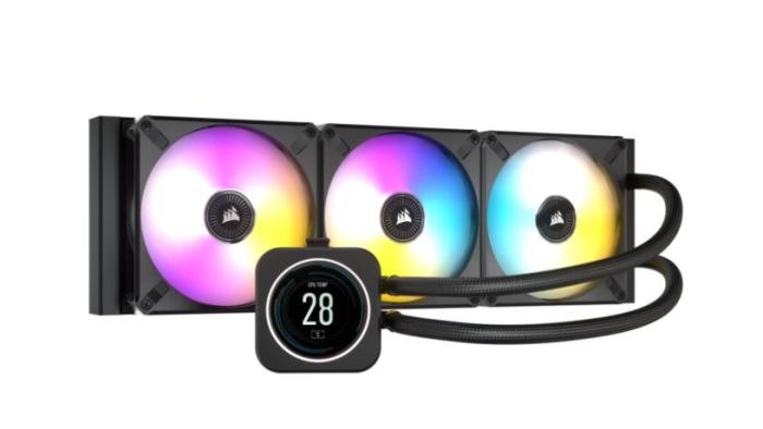 Corsair iCUE H150i ELITE RGB 3x120mm LCD Display [CW-9060062-WW]