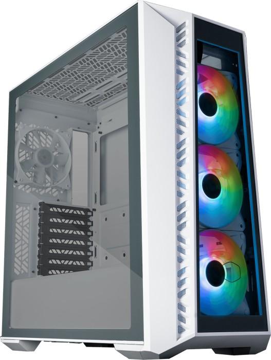 CoolerMaster MasterBOX 520 Mesh White ARGB (szkło hartowane) (1x USB-C 3.1, 1x USB-A 3.0) (3x2.5, 2x3.5) [MB520-WGNN-S01]