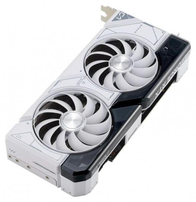 GeForce PCI-E RTX4070 Super Asus 12GB GDDR6X Dual White [DUAL-RTX4070S-12G-WHITE] (1xHDMI 2.1, 3xDP 1.4a) (192-bit, PCI-E 4.0)