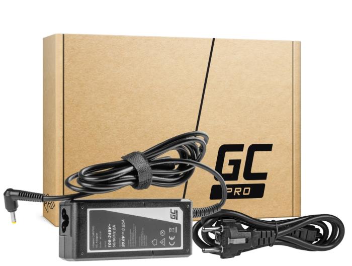 GreenCell zasilacz do laptopa Lenovo 20V / 3.25A / 65W z wtyczką 4.0x1.7 [LEN20325C, AD123P]