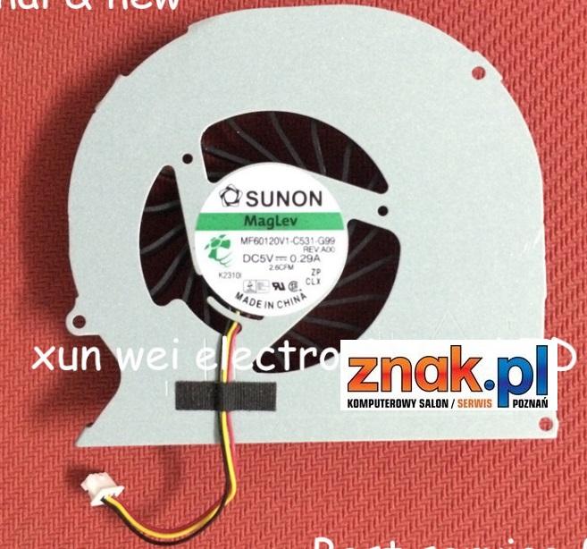 Wentylator do notebooka Dell Inspiron 15R 5520, 5525, 7520 / Vostro V3560 3pin [MF60120V1-C531-G99 P25F, P25F001, P25f002]