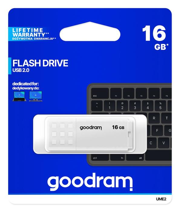 GoodDrive UME2 16GB USB 2.0 (20MB/5MB/s) (biały) [UME2-0160W0R11]