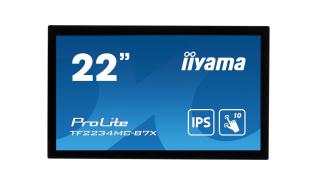 (22) 21.5 Iiyama ProLite TF2234MC-B7X (IPS, dotykowy, 1920x1080, 300, 4ms, 100Hz) (1xHDMI, 1xDP) głośniki czarny