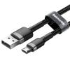 Baseus kabel szybkiego ładowania i transmisji (Quick Charge 3.0 2.4A) USB micro (M) / USB (M) (1.0 m) (czarny) [CAMKLF-BG1]