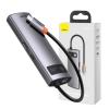 Baseus CAHUB-CW0G USB-C (3xUSB 3.2, 1xUSB-C PD 100W, HDMI 1.4 4K, LAN 1GB, BC 1.2)