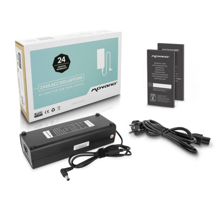 Movano zasilacz do laptopa SONY 19.5V / 10.23 / 200W z wtyczką 6.5x4.4mm + PIN [SON1951023]