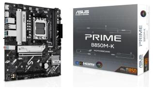 Asus PRIME B850M-K (AMD B850) [AM5, 4xDDR5 do 8400MHz, (HDMI 2.1, DP 1.4a) (2xM.2, 1xPCIe 5.0 x16, 1xPCIe 4.0 x16 (x4, x8)), micro ATX]