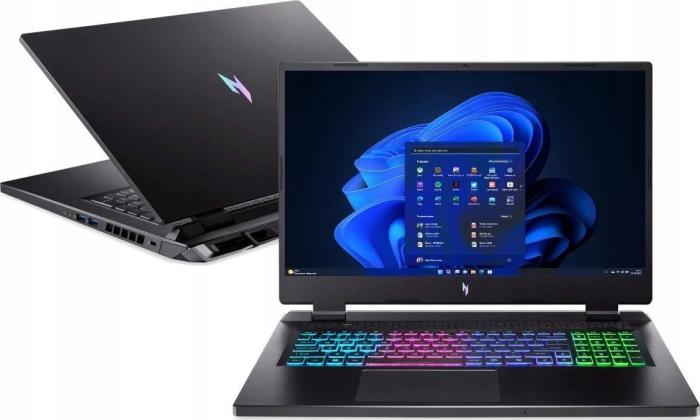 Acer Nitro 17 [NH.QP9EP.005] 8-Core Ryzen 7 8845HS /17.3 2560x1440 matowa IPS 165Hz / 16GB DDR5 (max 32GB) / 1TB / RTX4070 8GB / pk wielokolorowe / 3.1kg / Win11Home (czarny)