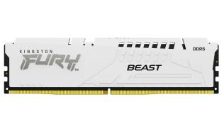 DDR5 32GB 5200 MHz Kingston Fury Beast White XMP CL40 40-40-40 1.25V [KF552C40BW-32]