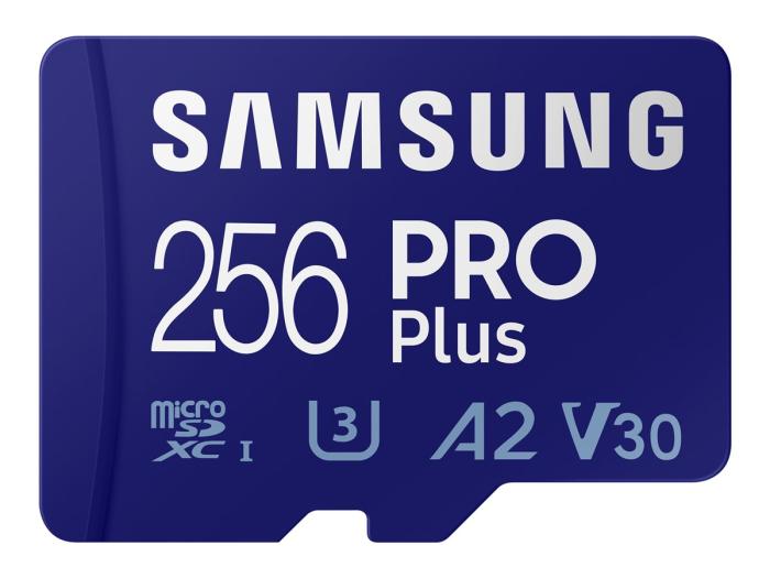 Secure Digital 256GB Samsung Micro SDXC Pro Plus Class 10 UHS-I U3 A2 + czytnik (160/120MB/s) [MB-MD256KB/WW]