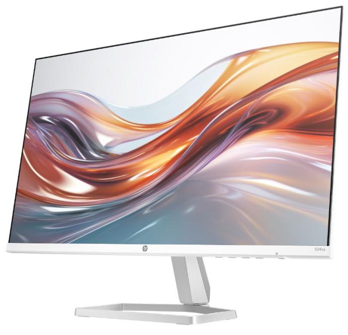 24’’ HP 524sa (IPS LED, 1920x1080, 300, 5ms, 100Hz) (VGA, HDMI 1.4) audio, biały [94C36AAABB]