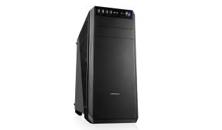 Modecom Oberon Glass Pro Black (szyba boczna ze szkła hartowanego) (bez zasilacza) (szkło hartowane) (2xUSB 2.0, 2xUSB 3.2 Gen1) (3x2.5, 2x3.5)