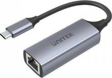 Unitek U1323A (karta sieciowa GigabitEthernet 1Gbit na USB-C, PD 100W)