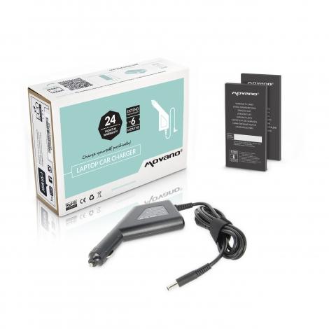 Movano zasilacz samochodowy do laptopa DELL 19.5V / 3.34A / 65W z wtyczką 4.5x3.0mm + PIN [DEL195334C SAM]