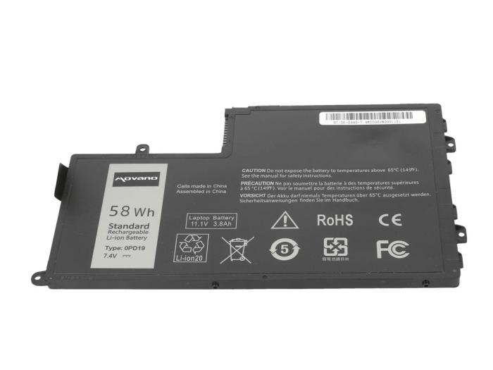 Movano bateria Dell Inspiron 15 5542, 14 5445 7.4V/7.6V, 7600mAh, 58Wh [BT/DE-5445-7.4]