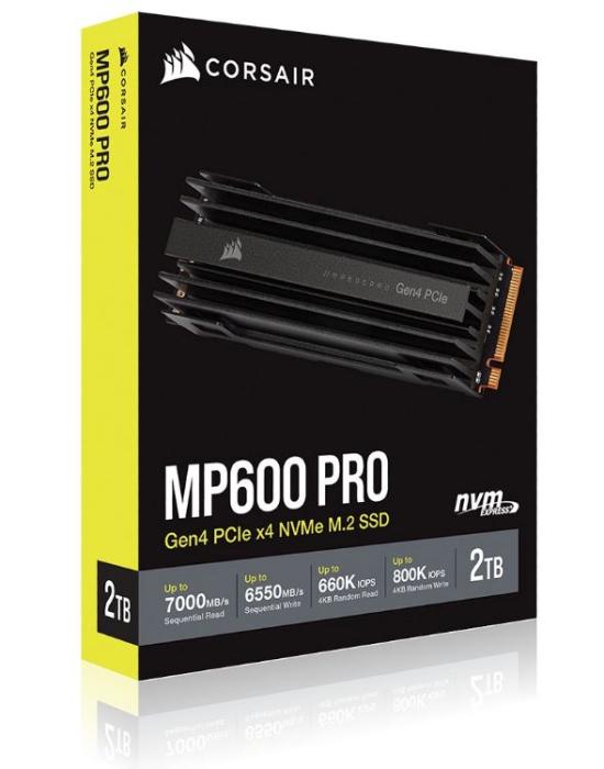 Corsair MP600 Pro 2TB SSD M.2 2280 PCIe Gen4x4 NVMe TLC (7000/6550MB/s) [CSSD-F2000GBMP600PRO]