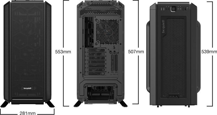 be quiet! Silent Base 802 Black ATX Midi bez okna (metal) (2xUSB 3.2 Gen1, 1xUSB 3.2 Gen1) (7x2.5, 3x3.5) [BG039]