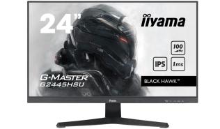 (24) 23.8 Iiyama G-Master Black Hawk G2445HSU-B1 (IPS LED, 1920x1080, 250, 1ms, 75Hz) (HDMI, DP, 2xUSB 3.0, Audio) czarny, głośniki
