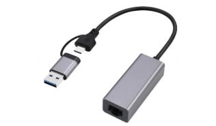 Gembird karta sieciowa 2.5 GigabitEthernet 2500Mbps na USB-A/USB-C 3.1) [A-USB3AC-LAN2G-01]