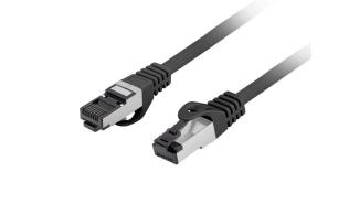 Lanberg (5.0m) Kabel sieciowy (Patchcord) kat.8.1 S/FTP LSZH CU Fluke Passed (czarny) [PCF8-10CU-0500-BK]