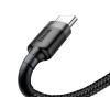Baseus kabel szybkiego ładowania i transmisji (Fast Charge) USB-C (M) / USB (M) (0.5 m) (szaro-czarny) [CATKLF-AG1]