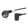 Lanberg Kabel zasilający kątowy 1.8 m VDE [CA-C13C-12CC-0018-BK]