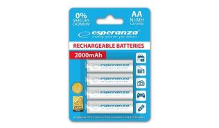 Esperanza akumulatory AA 2000 mAh Ni-MH (4 szt.) (biały) [EZA104W]
