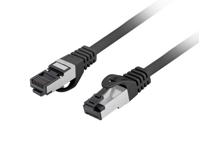 Lanberg (1.5m) Kabel sieciowy (Patchcord) kat.8.1 S/FTP LSZH CU Fluke Passed (czarny) [PCF8-10CU-0150-BK]