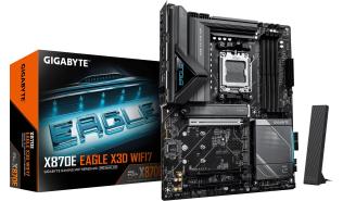 Gigabyte X870E EAGLE X3D WIFI7 (AMD X870E) [AM5, 4xDDR5 do 9000MHz, (HDMI 2.1) (4xM.2, 1xPCIe 5.0 x16, 1xPCIe 4.0 x16 (x4), 1xPCIe 3.0 x16 (x2)), WiFi 7, BT 5.4, ATX]