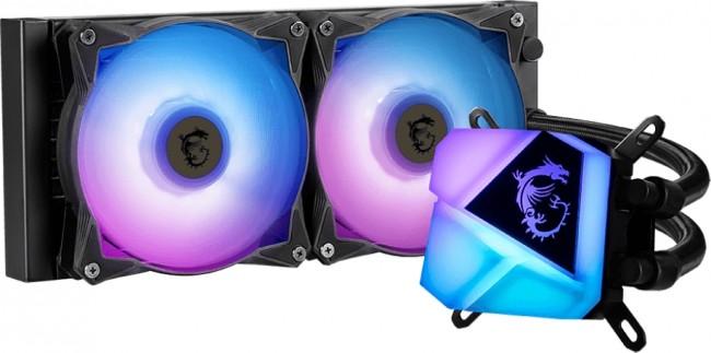 MSI MAG CoreLiquid C280 CPU Cooler (2x140 mm, 4-pin PWM + 3-pin ARGB,ARGB) (wodne)