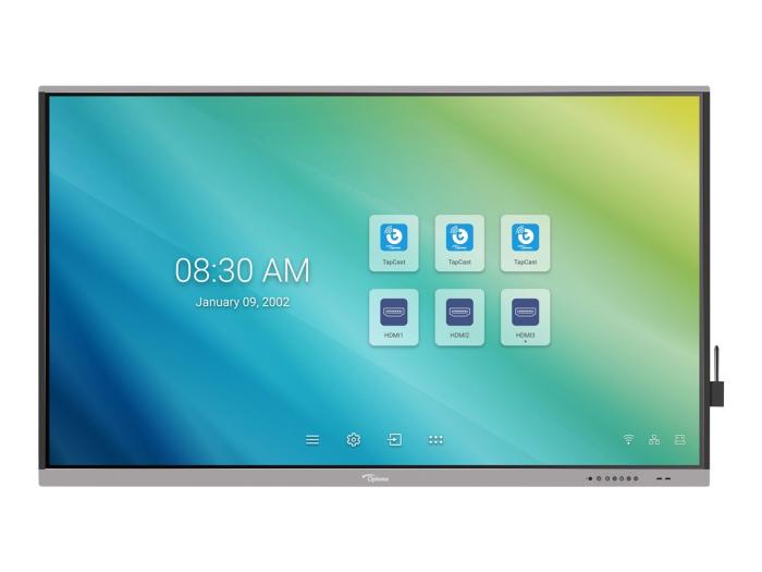 75’’ Optoma 5751RK (monitor interaktywny) (3840x2160, 370, 8ms, 60Hz) (VGA, 3xHDMI 2.0, RJ45, 3xUSB 3.0, 3xUSB 2.0) głośniki, czarny