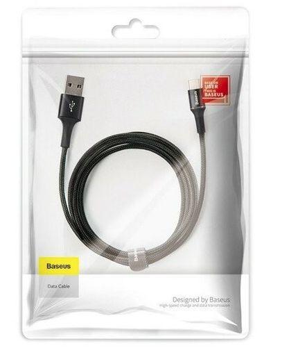 Baseus kabel szybkiego ładowania i transmisji (Fast Charge) USB-C (M) / USB 2.0 (M) (0.5 m) LED [CATGH-A01]