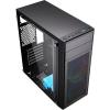 Gembird Fornax M100RGB (czarny) (szkło hartowane) (1x USB 3.0, 2x USB 2.0) (2x2.5, 2x3.5) [CCC-FC-M100RGB]