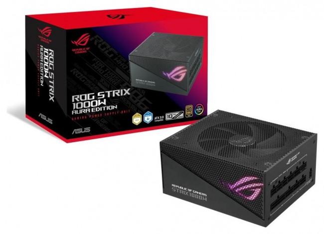 Asus ROG STRIX Aura (1200W) (1x135mm) Modularny 80+Gold (CPU 2x4+4) (PCI-E 1x12+4, 4x8) (4xMolex, 5xSATA) [ROG-STRIX-1200G-AURA-GAMING]