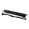 Listwa zasilająca QOLTEC do RACK 19 1U 16A PDU CB [53996] 8xSCHUKO 2m