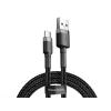 Baseus kabel szybkiego ładowania i transmisji (Fast Charge) USB-C (M) / USB (M) (0.5 m) (szaro-czarny) [CATKLF-AG1]