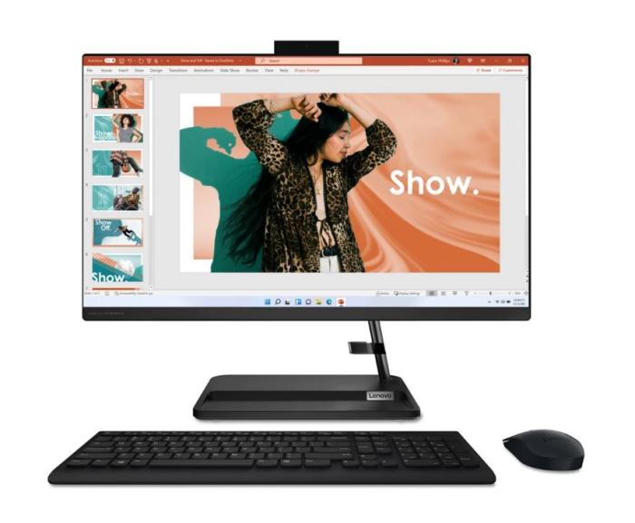 Komputer All-in-One LENOVO IdeaCentre 3-27IAP [F0GJ00YFPB] 8-Core i5-13420H/27 1920x1080 matowa IPS/16GB DDR4/512GB SSD/UHD/brak systemu (czarny)