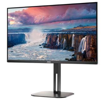 27’’ AOC Q27V5N/BK (VA WLED, 2560x1440, 300, 4ms, 75Hz) (2xHDMI 1.4, DP 1.2) pivot, głośniki, czarny