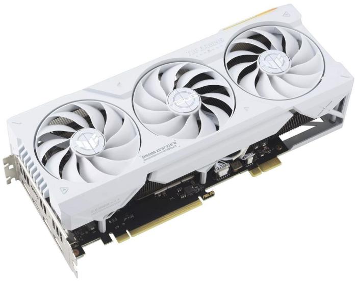 GeForce PCI-E RTX4070Ti Super Asus 16GB GDDR6X TUF Gaming OC BTF White [TUF-RTX4070TIS-O16G-BTF-WHITE] (2xHDMI 2.1a, 3xDP 1.4a) (256-bit, PCI-E 4.0)