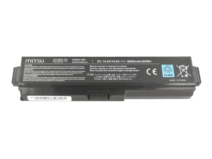 Mitsu bateria Toshiba L700, L730, L750 10.8V/11.1V, 8800mAh [BC/TO-L750HH]