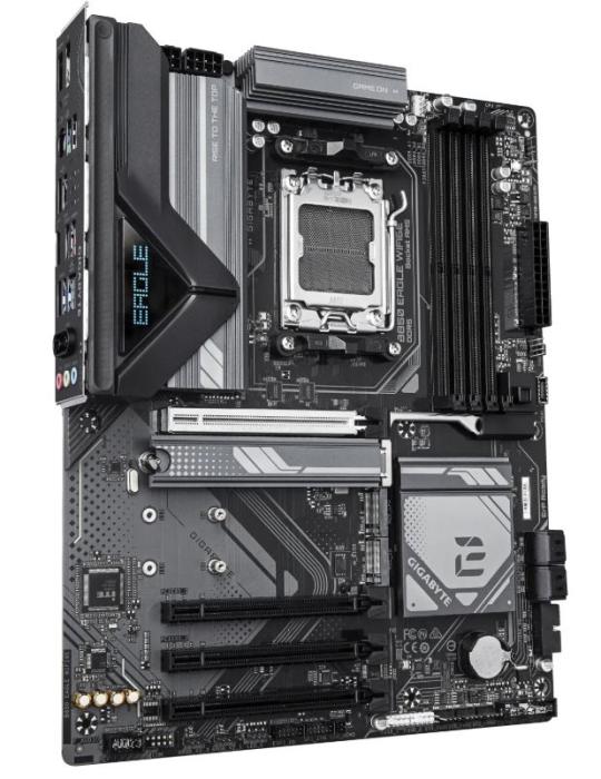 Gigabyte B850 EAGLE WIFI6E (AMD B850) [AM5, 4xDDR5 do 8200MHz, (HDMI 2.1, DP 1.4) (3xM.2, 1xPCIe 5.0 x16, 3xPCIe 3.0 x16 (x1), WiFi 6E, BT 5.3, ATX]