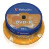 DVD-R Verbatim 4.7GB x16 Cake*25 [43522]