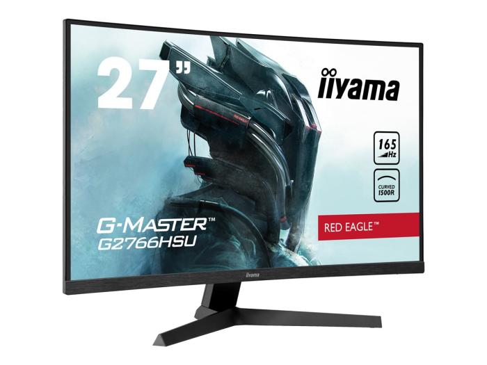 24’’ Iiyama G-Master G2766HSU-B1 (VA zakrzywiony 1500R, 1920x1080, 250, 1ms, 165Hz) (2xHDMI 2.0, DP 1.4, 2xUSB 2.0) głośniki, czarny