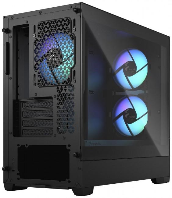 Fractal Design Pop Mini Air RGB Black TG Clear Tint (szkło hartowane) (2x USB 3.0) (2x2.5, 2x3.5) [FD-C-POR1M-06]