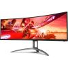 49’’ AOC AGON AG493UCX2 (VA zakrzywiony 1800R, 5120x1440, 400, 4/1ms, 122% sRGB, HDR400, 165Hz) (3xHDMI 2.0, DP 1.4, USB-C/DP, 3xUSB 3.0) głośniki, czarny