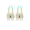 Lanberg patchcord światłowód MM SC/UPC-SC/UPC DUPLEX 3mm OM3 50/125 LSZH niebieski (2m) [FO-SUSU-MD31-0020-TQ]